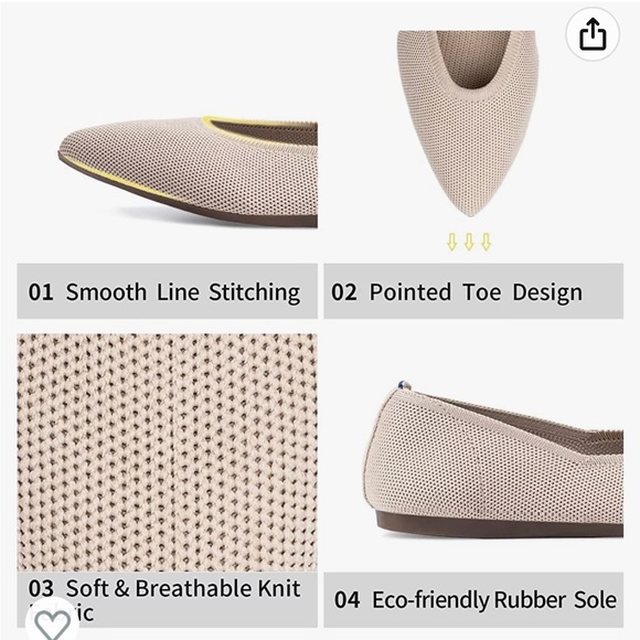 Adorable stretchy flats 8.5 neutral/beige - Picture 11 of 11